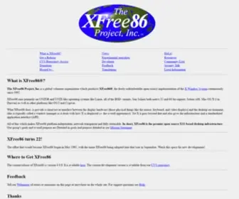 Xfree86.org(XFree86®) Screenshot