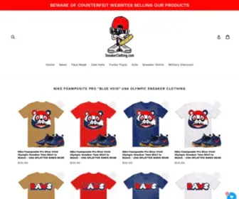 Xgear101.com(Sneaker Shirts) Screenshot