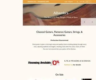 Xguitars.com(Classical Guitars & Flamenco Guitars from XGuitars) Screenshot