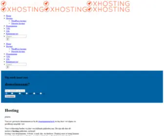 Xhosting.nl(Hosting & Domein) Screenshot