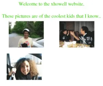 Xhowell.com(The Howell Webpage) Screenshot