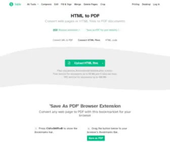 XHTML2PDF.com(Convert HTML to PDF Online) Screenshot