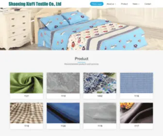 Xialitextile.com(Shaoxing XiaYi Textile Co) Screenshot
