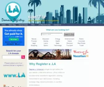 Xiao77.la(Welcome to the LA Registry site) Screenshot