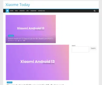Xiaometoday.com(Xiaome Today) Screenshot