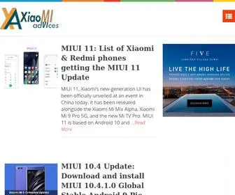 Xiaomiadvices.com(Xiaomiadvices) Screenshot