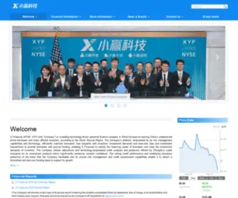 Xiaoyinggroup.com(X Financial) Screenshot