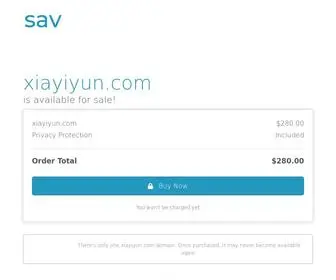 Xiayiyun.com(The premium domain name) Screenshot
