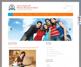 Xibms.com(Xaviers Institute of Management Studies) Screenshot
