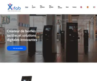 Xifab.com(Fabricant de bornes interactives sur mesure) Screenshot