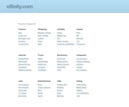 Xifinity.com(Nginx) Screenshot