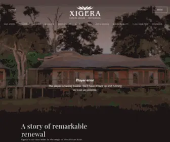 Xigera.com(Xigera Safari Lodge Okavango Delta) Screenshot