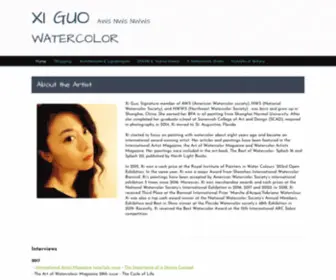 Xiguowatercolor.com(Xi Guo Watercolor) Screenshot