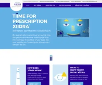 Xiidra.com(Xiidra) Screenshot