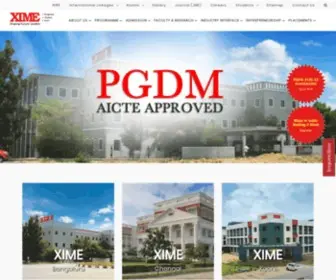 Xime.org(Xavier Institute of Management and Entrepreneurship (XIME)) Screenshot