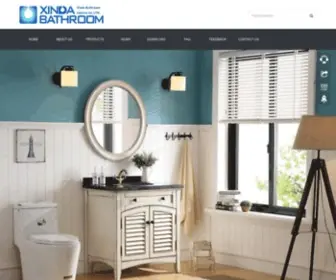 Xindabathroom.com(Bathroom vanity sinks factory provide reliable quality bathroom vanity sets with CE) Screenshot