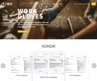 Xingyugloves.com(Shandong Xingyu Gloves Co) Screenshot