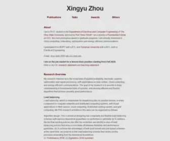 Xingyuzhou.org(Xingyu Zhou) Screenshot