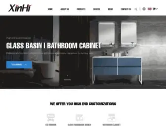 Xinhaibath.com(Custom Standing/Wall Mounted Bathroom Furniture Manufacturers) Screenshot