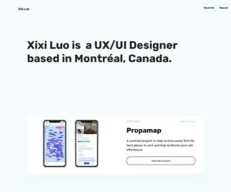 Xiqianluo.com(Xixi's Portfolio) Screenshot