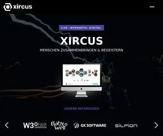 Xircus.com(Die innovative Plattform für Ihre Events) Screenshot