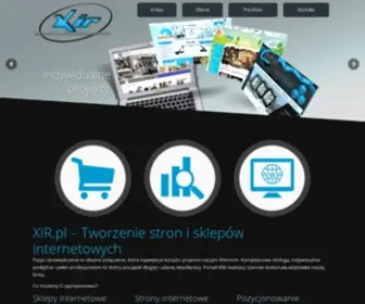 Xir.pl(Tworzenie stron i sklepów internetowych Bydgoszcz i Wałcz) Screenshot