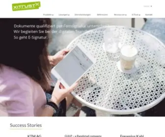 Xitrust.com(The eSignature Company) Screenshot