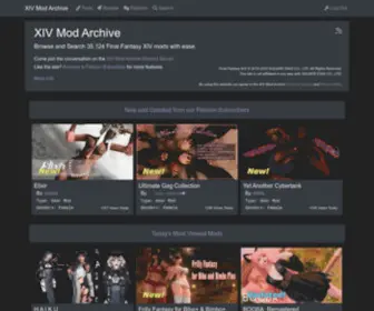 XivModarchive.com(XIV Mod Archive) Screenshot