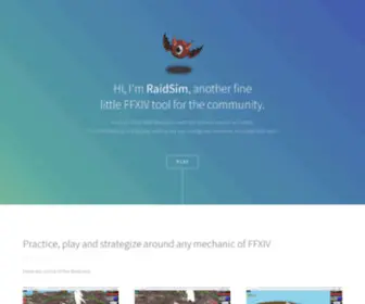 Xivsim.com(FFXIV Raid Simulator) Screenshot