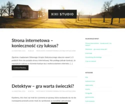 Xixi-Studio.pl(Projektowanie opakowań) Screenshot