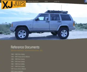 Xjjeeps.com(XJ JEEPS; 1984) Screenshot