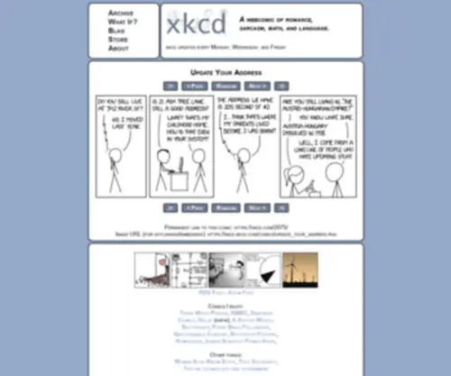 XKCD.net(Aspect Ratio) Screenshot