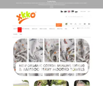 Xkko.eu(Best organic cotton muslins in Europe) Screenshot