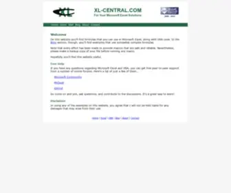 XL-Central.com(For your Microsoft Excel Solutions) Screenshot