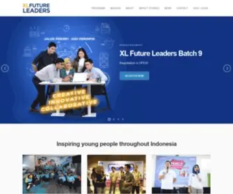Xlfutureleaders.com(XL Future Leaders is an Indonesian corporate social responsibility (CSR)) Screenshot
