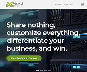 Xlhost.com(XLHost customized cloud solutions make infrastructure your competitive advantage) Screenshot