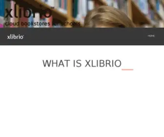 Xlibrio.com(Cloud Bookstores for Schools) Screenshot