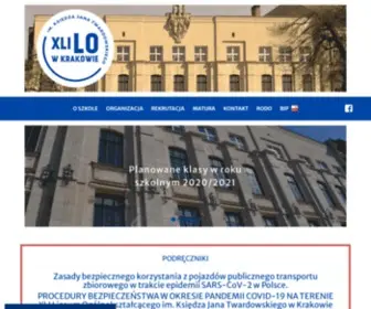 Xlilo.krakow.pl(XLI Liceum Ogólnokształcące im) Screenshot