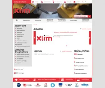 Xlim.fr(Institut de recherche) Screenshot