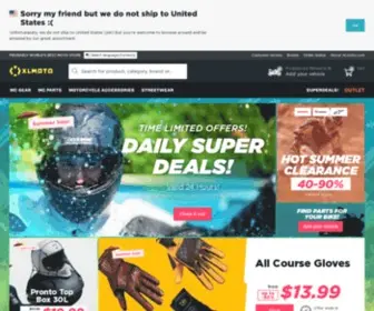 Xlmoto.com(Online Motorcycle Shop) Screenshot