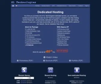 Xlpagehosting.com(Hosting by XL Technologies) Screenshot