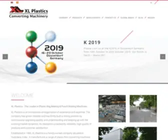 XLplastics.com(Manufacturers of Plastic Bag Making Machines) Screenshot