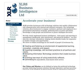 XLR8BI.com(XLR8 Business Intelligence Ltd) Screenshot