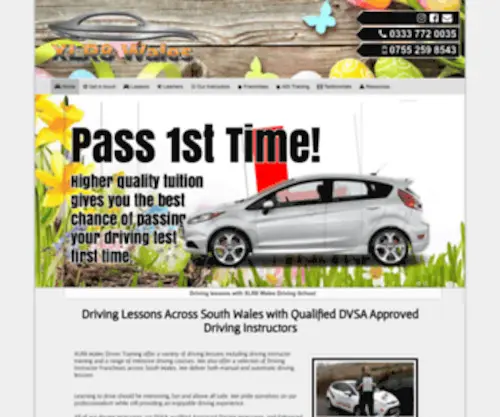 XLR8Wales.com(Driving Lessons with Fully Qualified Instructors Wales) Screenshot