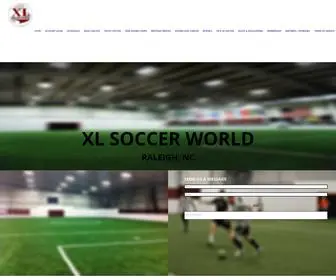 Xlraleigh.com(XL SOCCER WORLD RALEIGH) Screenshot