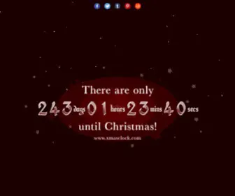 Xmasclock.com(Christmas CountdownFind out how many days until Christmas 2023) Screenshot