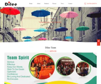 Xmdilee.com(Xiamen Dilee Umbrella Co) Screenshot