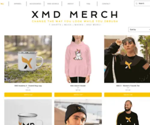 XMdmerch.com(XMD Merchandise) Screenshot