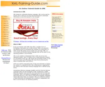XML-Training-Guide.com(XML Web Development Resource) Screenshot