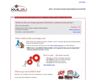XML2U.com(Converting your listings into xml data feeds) Screenshot